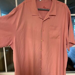 Tommy Bahama Pink Casual Button Down Shirt